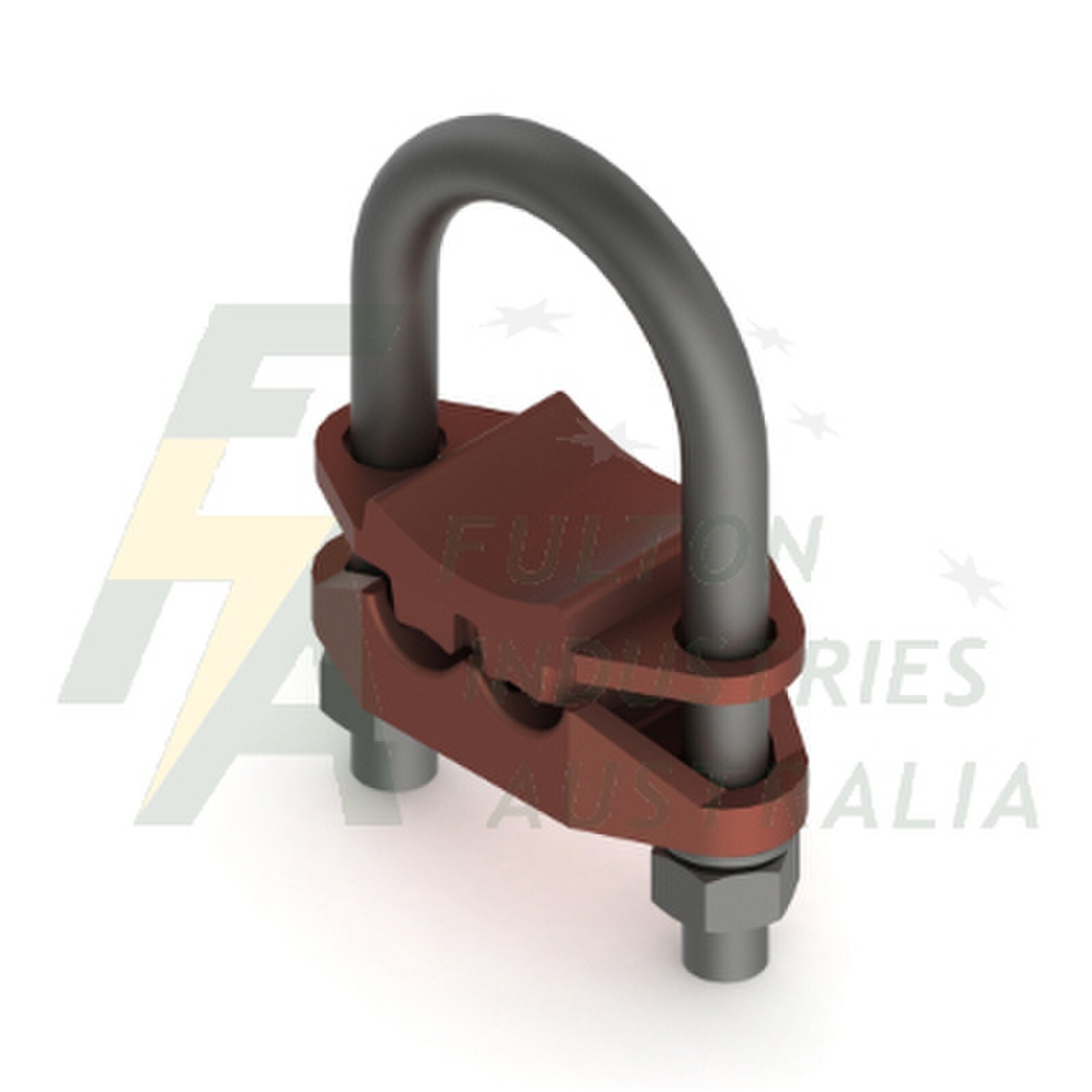 Pipe and fence earthing clamp up to 60mm OD
